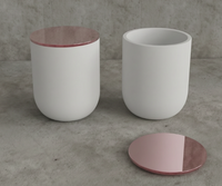 Pot à bougie en ciment céramique, vente chaude, céramique brute, fourniture personnalisée pour les vendeurs transfrontaliers