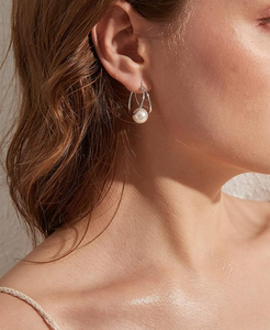 Orecchini semplici da donna, orecchini classici di forma rotonda da indossare tutti i giorni, accessori per le orecchie alla moda e versatili - Product Image 2