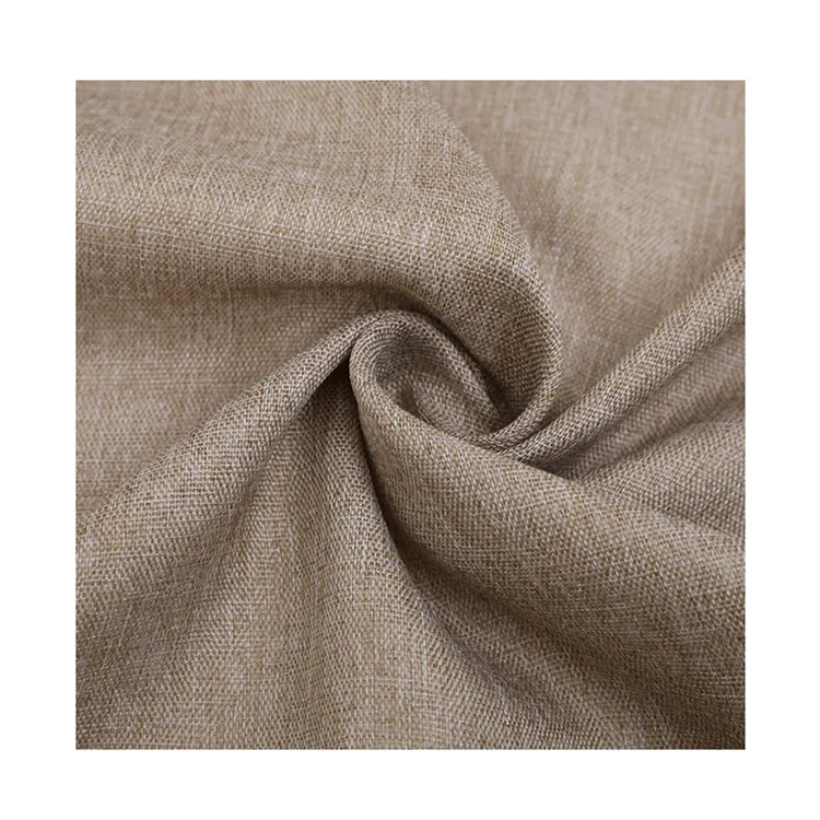 Chất Lượng Tốt Tùy Chỉnh Trang Trí Giả Linen Sofa Cover Vải Cho Đồ Nội Thất Đệm Với Lớp Phủ