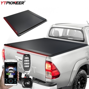 2009 2012 2013 Toyota Hilux Grs Revo Hamer doppio tappo coperchio a <span class=keywords><strong>rulli</strong></span> alimentato vassoio retrattile cofano posteriore copertura Tonneau - Product Image 1
