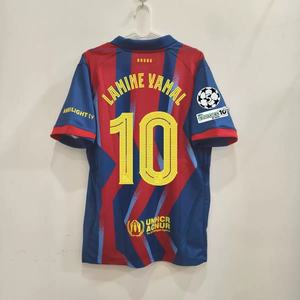 Camisetas de Fútbol del Barcelona Temporada 2025/26, Local y Visitante, Número 19, Yamal, Gavi, Lewandowski, Transpirables, 100% Nailon, Manga Corta - Product Image 1