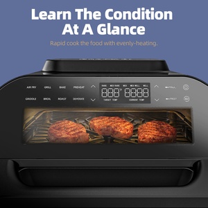 Trending Products 2023 New Arrivals 8 in 1 Smart Oil Free Small Kitchen Appliances Pizza Oven Electr Fryers Small Kitchen Applia - Product Image 3
