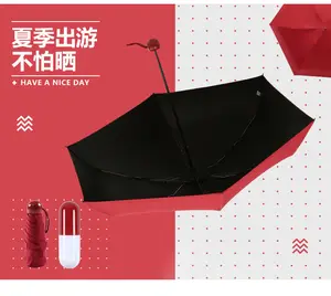 Logo Custom Mini Paraplu Top Verkoop Draagbare Capsule Paraplu Gemakkelijk Te Dragen