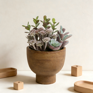 Planta Suculenta Artificial Decorativa con Hojas Multicapa en Degradado, que Agrega una Textura Voluminosa para Realzar la Decoración Cálida - Product Image 4