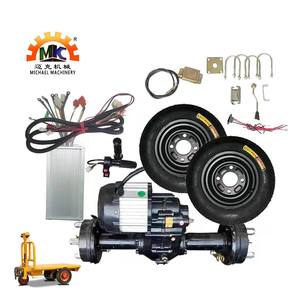 Moteur BLDC 24V500w personnalisé, chariot électrique à vitesse de marche, essieux de roue arrière avec boîte de vitesses séparée - Product Image 1