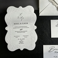 Invitations de mariage personnalisées Starshine, design moderne et luxueux, impression en relief, papier coton de qualité supérieure, ensemble de cartes complètes