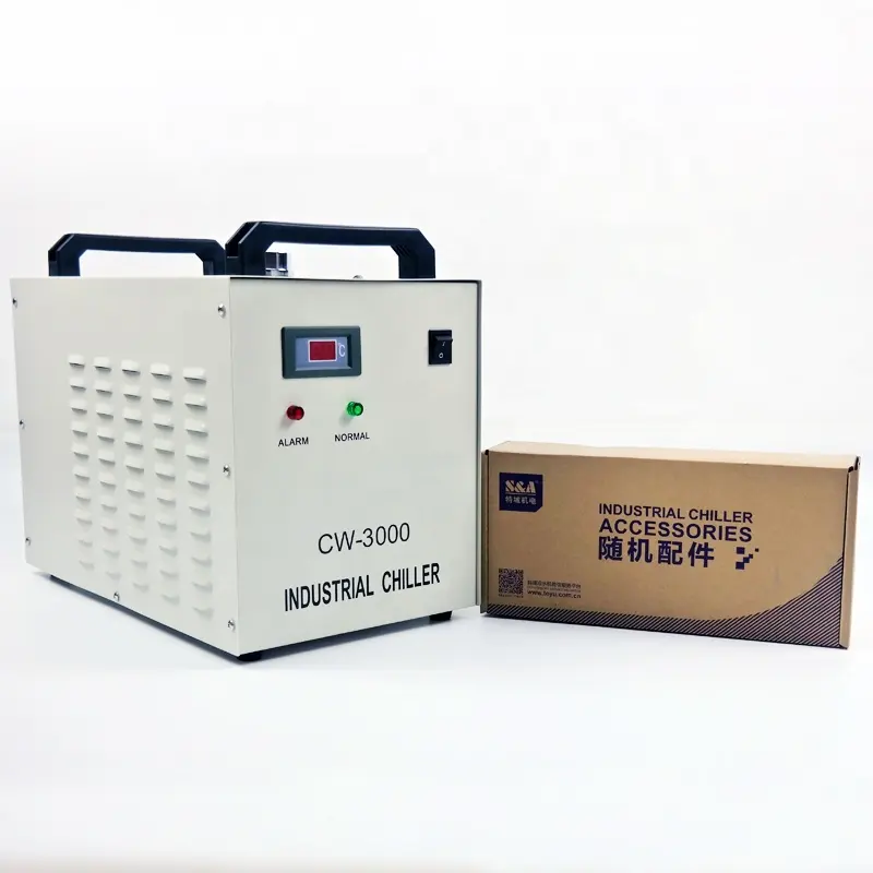 उच्च गुणवत्ता CW3000 औद्योगिक पानी Chiller के लिए लेजर उत्कीर्णन मशीन