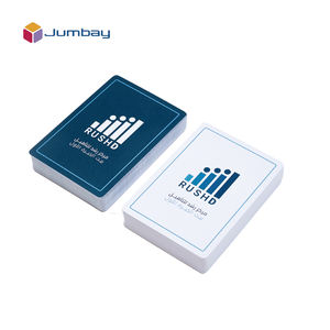 Aangepaste Print Uw Logo Ontwerp Papier 100% Plastic Duurzaam Waterdicht <span class=keywords><strong>2</strong></span> Deck Poker Speelkaarten Spel Met Aangepaste Doos Pen Notebook - Product Image 4