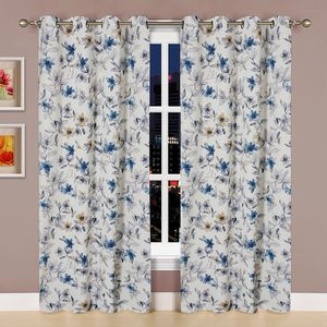 OWENIE soggiorno moderno personalizzato con tende stampate floreali <span class=keywords><strong>su</strong></span> tessuto in poli lino, <span class=keywords><strong>tenda</strong></span> da esterno con <span class=keywords><strong>stampa</strong></span> digitale 3D - Product Image 2