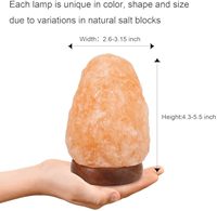 Lampe de sel de l'Himalaya en matériau organique, lumières LED 7 couleurs, fonctionnement USB, mini lampe de nuit en cristal de sel, décoration de la maison, lampe de table