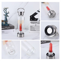 Bouteilles d'eau portables scellées en cristal créatif personnalisées de 350 ml/500 ml pour le camping et l'usage quotidien