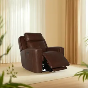 עיצובים חדשים פופולריים מודרני ידני עור חום זרוע עצלה אישית אחת ייצור לבית כיסא כורסה אוקין