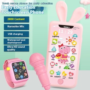 Đồ chơi giáo dục trẻ em, điện thoại mô phỏng Màn hình cảm ứng có thể sạc lại, thích hợp cho bé trai, bé gái và trẻ sơ sinh - Product Image 2