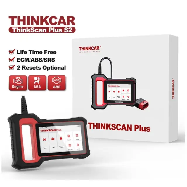 THINKCAR-herramienta de diagnóstico de coche, escáner Thinkscan Plus S7 S4 S2 OBD2, ABS, Airbag, transmisión BCM, lector de código de diagnóstico, reinicio de 28