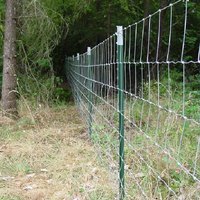 Clôture de ferme économique en grillage galvanisé à nœuds de 8 pieds pour cerfs et moutons