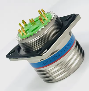 ขั้วต่อไฟฟ้าแบบวงกลมความหนาแน่นสูงแบบมีเกลียวล็อค รุ่น J599/20FB35PN แบบติดตั้งบนแผง 35 พิน สำหรับการใช้งานทางอากาศ - Product Image 3