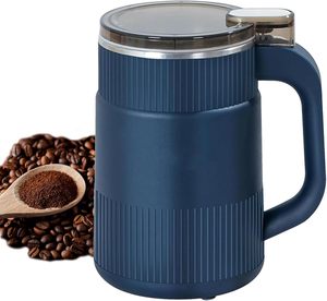 Broyeur à épices électrique en acier inoxydable à usage commercial Machine à bouton-poussoir unique cuillère à brosse intégrée meulage de haricots d'herbes - Product Image 1