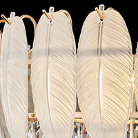 Lustres de plumes rectangulaires ronds de style crème français élégants éclairage de cuisine moderne suspension pour la maison