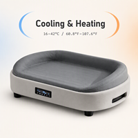 Lit pour animaux de compagnie intelligent et silencieux, canapé chauffant et rafraîchissant automatique, confortable, en cuir, pour chien et chat, lit pour animaux de compagnie à température contrôlée intelligente