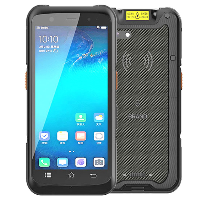 Cheapest Factory 5.5inches Android 10 2.0Ghz 4G Rugged PDA Mobile Phones Rugged Waterproof PDA Handheld with 2D Scanner NFC