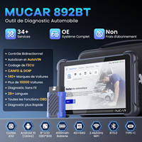 MUCAR 892BT 35 Resets, Actualización Gratuita, Herramienta de Diagnóstico Profesional CANFD DOIP, Escáner de Automóviles OBD2 con Sistema Completo Inteligente IA