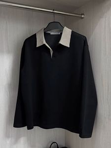 Nuova elegante <span class=keywords><strong>Polo</strong></span> da <span class=keywords><strong>uomo</strong></span> in maglia con collo a contrasto camicetta estiva camicia Casual per <span class=keywords><strong>uomo</strong></span> camicie a maniche lunghe - Product Image 4