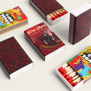 Kotak korek api Kraft kustom dengan keuntungan Foil UV ramah lingkungan ukuran besar untuk logo dan pengiriman yang dipersonalisasi - Product Image 1