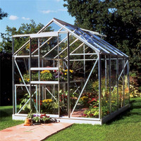 Serre en aluminium métal pour plantes structure de serre en polycarbonate kit serre d'intérieur cadre en aluminium serre de jardin arrière-cour