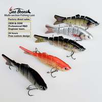 Leurre de pêche multi-articulé 3 boîtes, leurre artificiel le plus vendu, leurres de pêche durs multi-sections