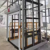 Plateforme élévatrice de marchandises à prix d'usine, élévateur de fret hydraulique électrique 3000 kg, monte-charge à rail de guidage pour escalier