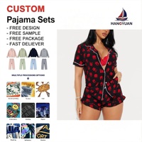 Ensemble pyjama 2 pièces pour femme, imprimé Noël et Nouvel An, haut à manches courtes et short, vêtements de détente, pyjama pour femme, col en V, vêtements de nuit