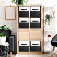 Boîtes de rangement pliables, adaptées aux armoires, aux étagères et aux compartiments de rangement, un excellent outil d'organisation pour la maison.