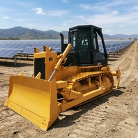 Machinerie de construction minière, bulldozer sur chenilles de 17 tonnes, moteur puissant de 180 CV, bulldozer avec ripper