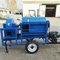 Offre Spéciale Mini machine automatique à décortiquer les haricots batteuse de riz et de blé pour une utilisation agricole sur le maïs sucré avec composant moteur