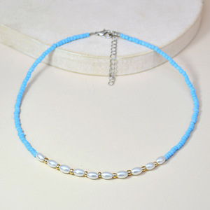 New Bohemian Natural Colar De Pedra para As Mulheres Moda Jóias Correntes De Aço Inoxidável Dainty Handmade Frisada Gargantilha Colar Presente - Product Image 6