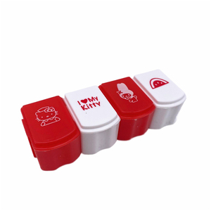 Weekly Pill Box 7 Day Organiser Large Stacking Tower Daily 4 Compartment Pill Box
