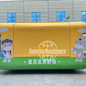 Carrito de Comida, Remolque de Comida Rápida, Remolque Móvil para Hot Dogs y Helados, Equipamiento Completo de Acero Inoxidable, Remolque de Cocina de Comida Callejera - Product Image 1