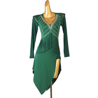 Robe de danse latine pour femmes 2026, imitation cristal autrichien, costume de compétition, tenue de performance professionnelle