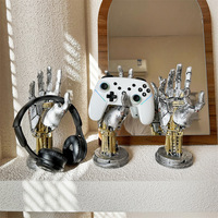 Support pour casque de jeu, décoration cyberpunk, main mécanique Silverhand