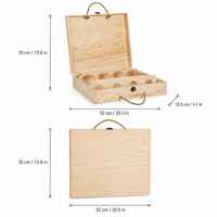 Boîte à vin en bois personnalisée avec logo, emballage cadeau portable pour 4 bouteilles, en pin naturel, pour cadeaux de luxe pour les fêtes