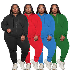plus size sweat suits set