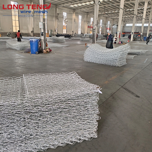 80 X 100 mm Galvanized Iron Wire Welded Mesh Hexagonal Gabion Box <strong>Cages</strong> with Gabion Netting for River Protection - Product Image 6