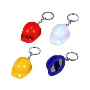 Bottle Opener <b>Safety</b> Construction Helmet Plastic Keychain Mini <b>Keyring</b> Professional Factory Custom Hard Plastic Hats Key Chains - Product Image 2