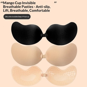 <span class=keywords><strong>Pegatinas</strong></span> Adhesivas para el <span class=keywords><strong>Pecho</strong></span> sin Tirantes con Forma de Mango, Venta al por Mayor, para Vestidos de Novia, Ropa Interior Especial, Transpirables, Invisibles, Ultrafinas para Verano - Product Image 2