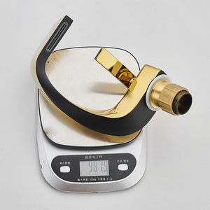 Vàng Đen hai-tone Brass bồn rửa phòng tắm vòi-Thiết kế sang trọng hiện đại, bền đồng Vanity lịch thi đấu - Product Image 5