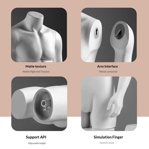Espositore per Intimo Maschile in Materiale FRP di Alta Qualità, Manichino a Mezzo Busto con Supporto per Vetrine di Negozi di Abbigliamento Sportivo - Product Image 3