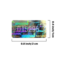 Autocollant de sécurité avec numéro de série imperméable, emballage de boîte, étiquette holographique anti-contrefaçon pour appareil photo et téléphone portable, matériau PVC