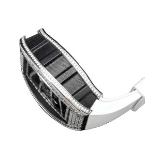 Montre automatique pour homme de qualité supérieure, mouvement tourbillon, mécanique, design de luxe, montres serties de diamants - Product Image 4