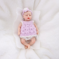 Offre Spéciale – Mini Poupées Reborn en Silicone de 15 cm, Cheveux Bouclés, Modèles Réalistes, Jouets Adorables et Tendance, Cadeau Idéal pour Filles