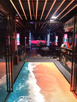 Dalles de sol interactives 3D à LED avec écran tactile et affichage miroir - Mode piano/DJ Panneau RVB pour événements de mariage et de scène